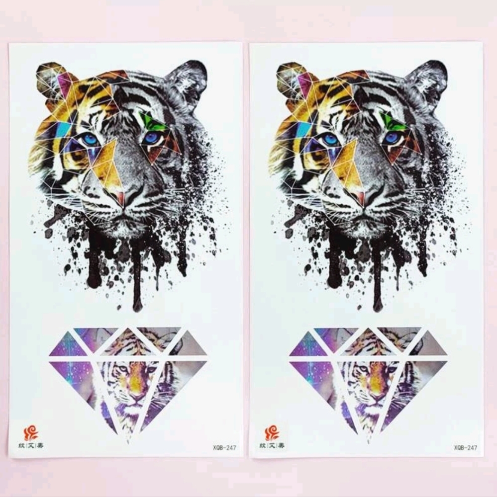 Geometric Tiger Tattoos